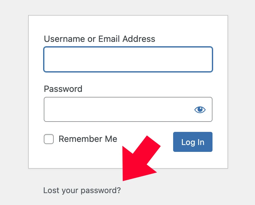 WordPress login