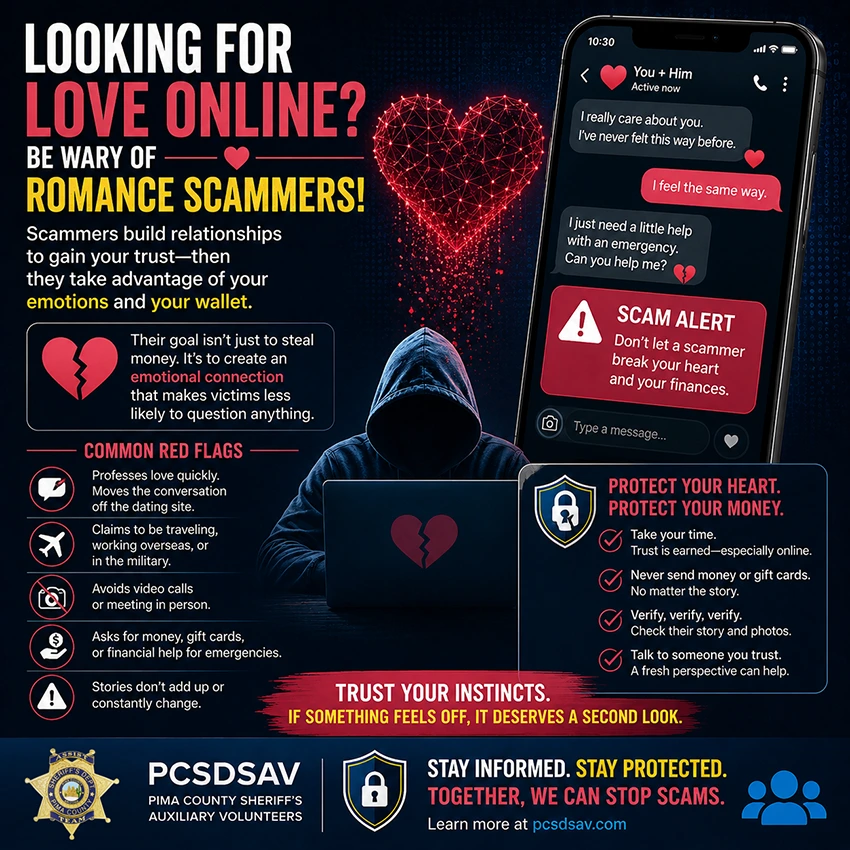 Be wary of online romance scams!